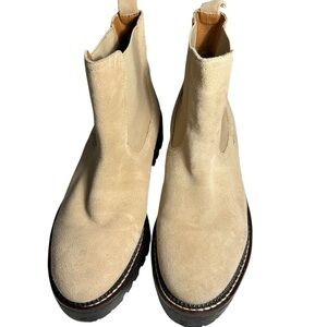 Caslon Miller Womens Sand Band Chelsea Boots Sz 6.5